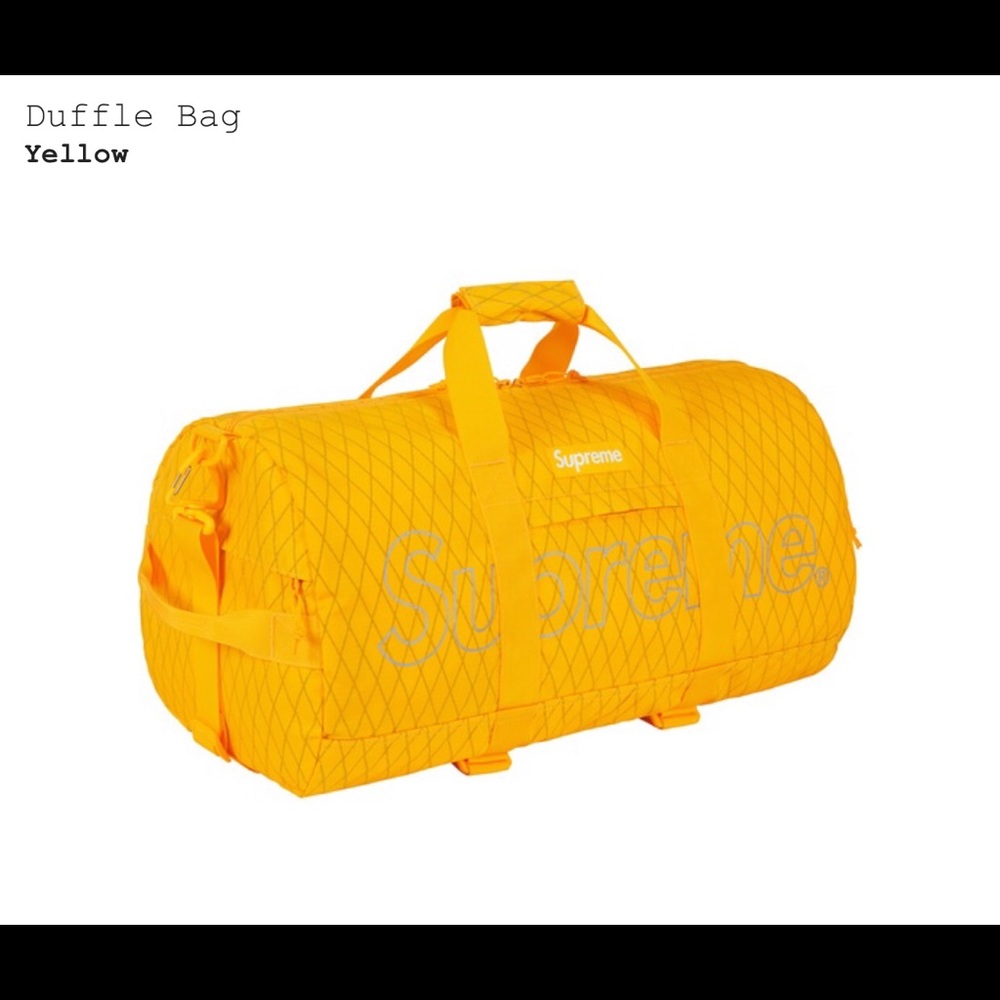 Supreme duffle-bag (fw18) yellow